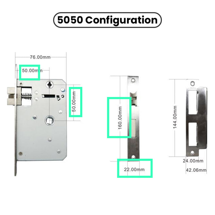 Wi-Fi Smart Door Lock Core Cylinder Intelligent Security Lock Encryption with Keys IC Cards